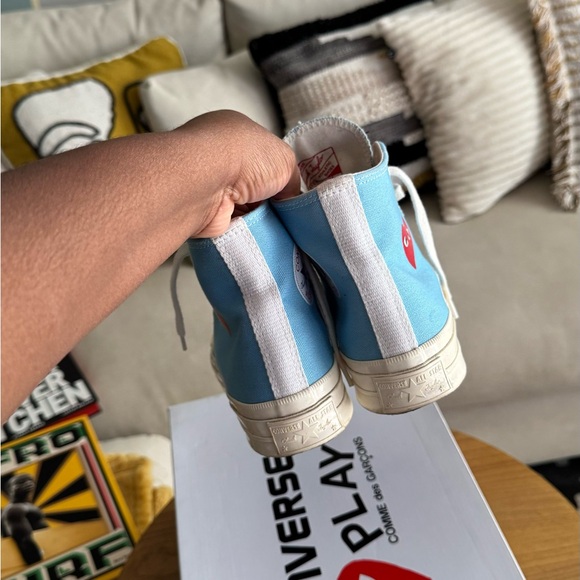 CONVERSE Comme des Garcons PLAY x Chuck 70 High Bright Blue - Picture 7 of 9